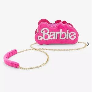 Barbie Logo Fuzzy Mini Crossbody Bag